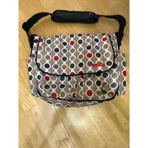 Skip Hop Jonathan Adler Dash Diaper/Messenger Bag Multicolor Polka Dots